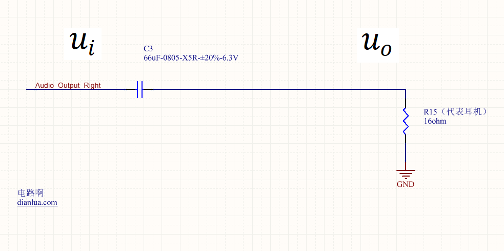 耳机输出电路中的耦合电容设计