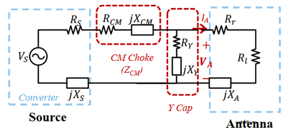 使用过滤器电容器和诱导器来抑制受辐射的EMI