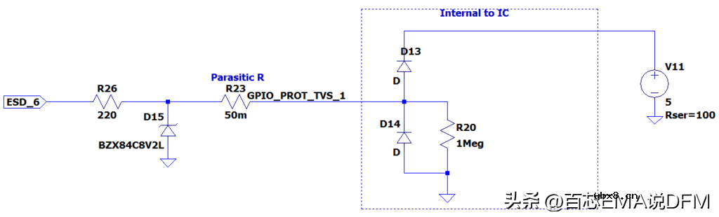 5种ESD保护电路设计（电路图+仿真模拟）
