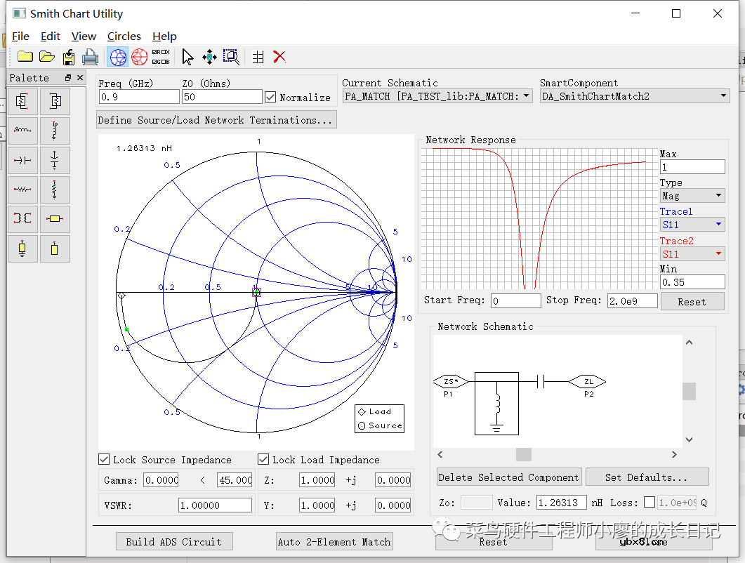 功率放大器的输入、输出阻抗匹配的实现步骤