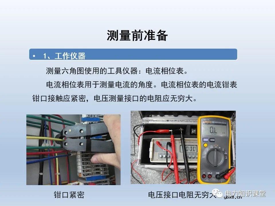供电系统保护装置的六角图相位检测方法