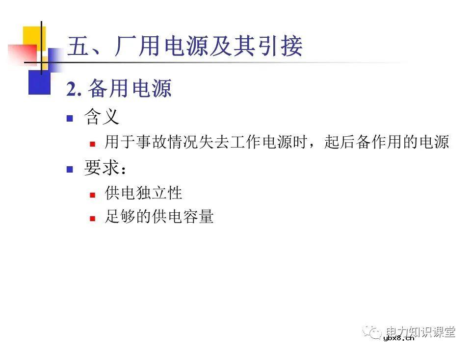 不同类型发电厂厂用电接线基础知识