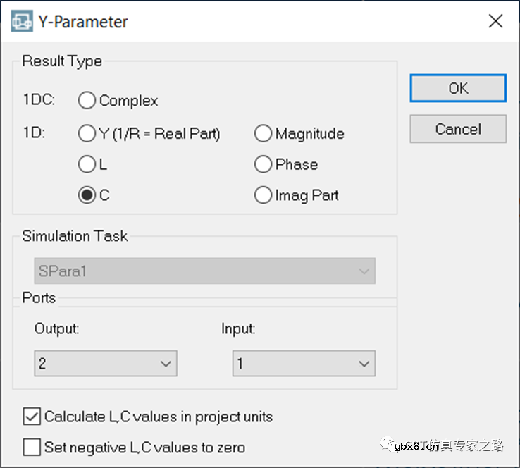 如何从SYZ参数提取电容C和电感L—双端口
