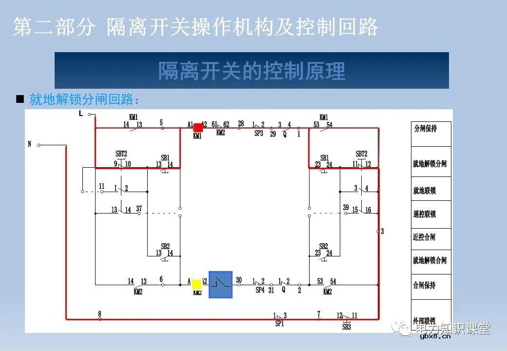 电气设备二次回路：隔离开关/断路器/变压器及控制回路