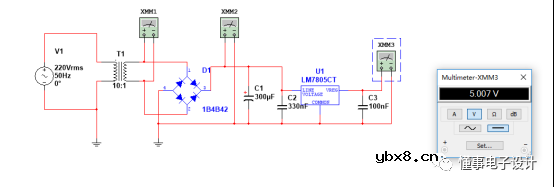 Multisim仿真—电容测量电路
