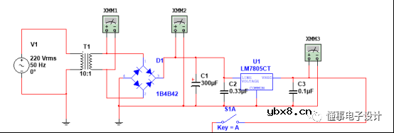 Multisim仿真—电容测量电路