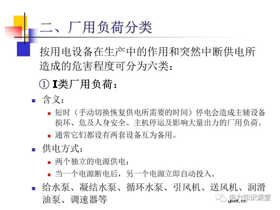 不同类型发电厂厂用电接线基础知识