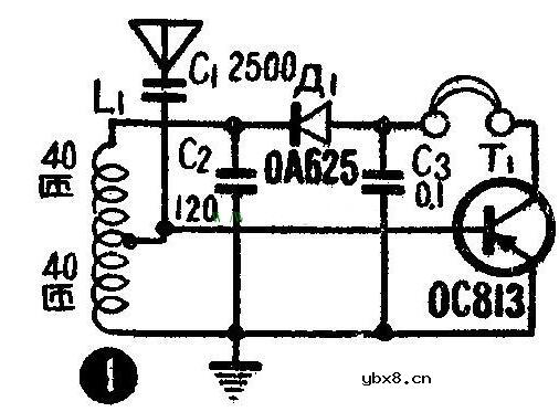 无电源晶体管收音机电路原理图