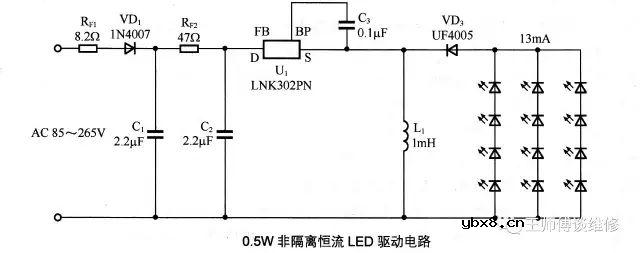 简单介绍一下LED电源中的几种架构