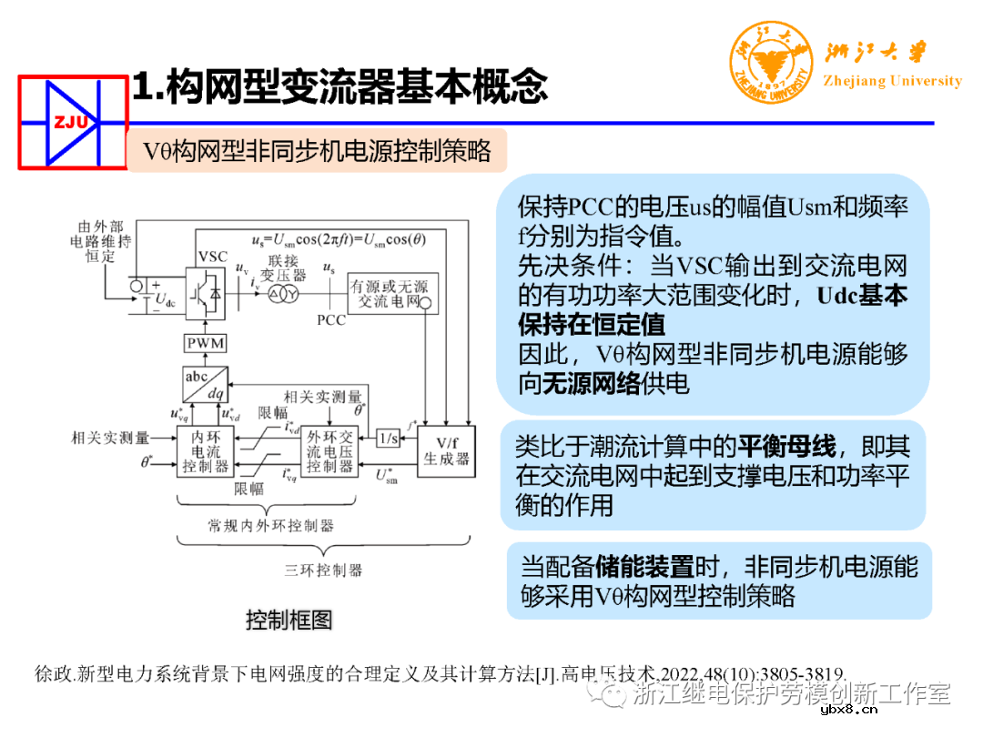 构网型变流器电力电子装备控制典型应用