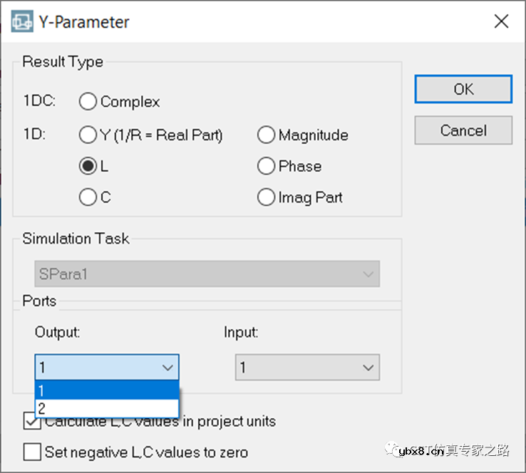 如何从SYZ参数提取电容C和电感L—双端口
