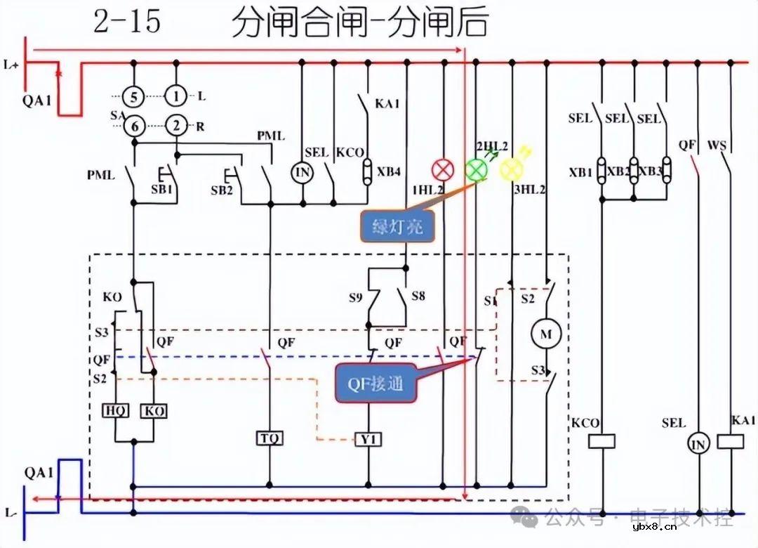 10KV开关柜控制和保护动作原理图