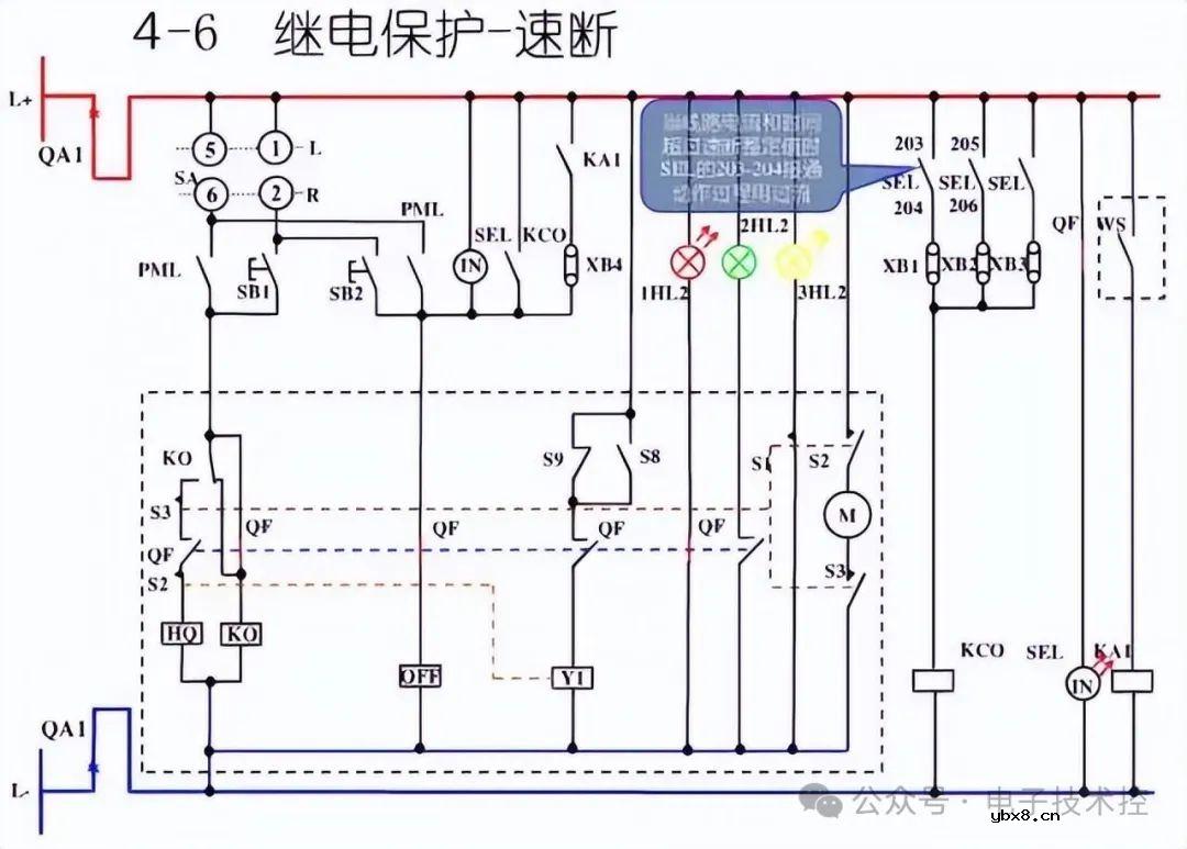 10KV开关柜控制和保护动作原理图
