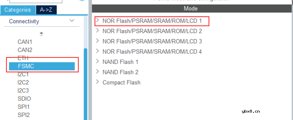 存储控制器FSMC与触摸屏介绍