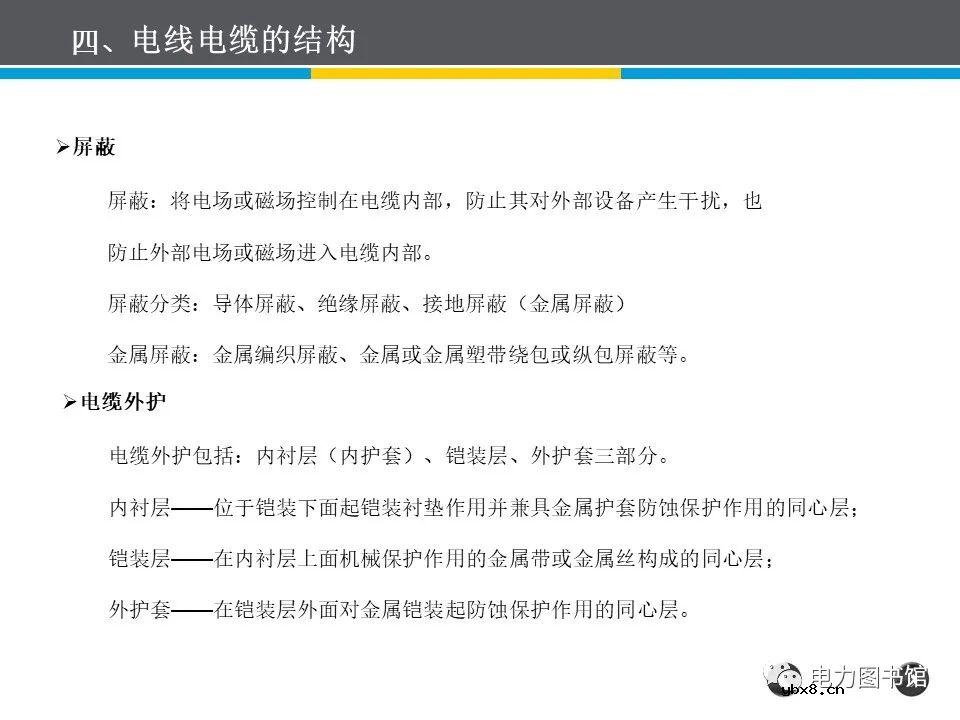 电线电缆的结构、分类、工艺流程