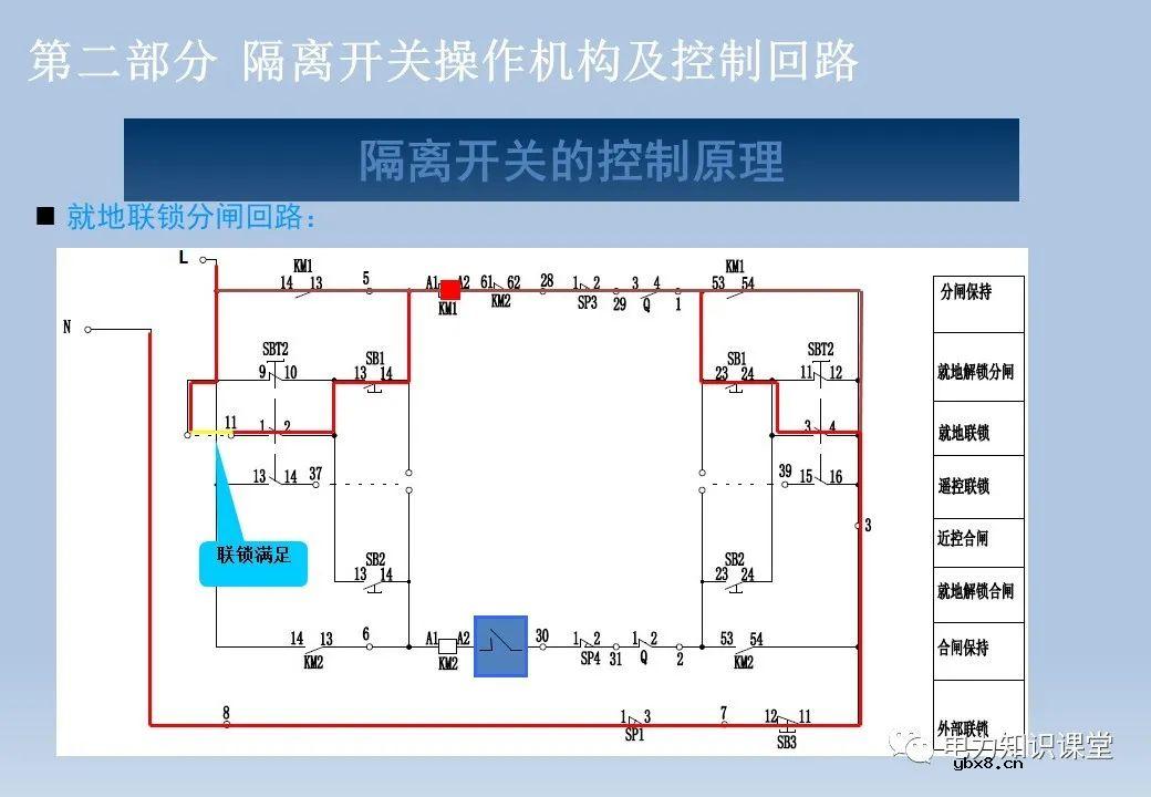 电气设备二次回路：隔离开关/断路器/变压器及控制回路