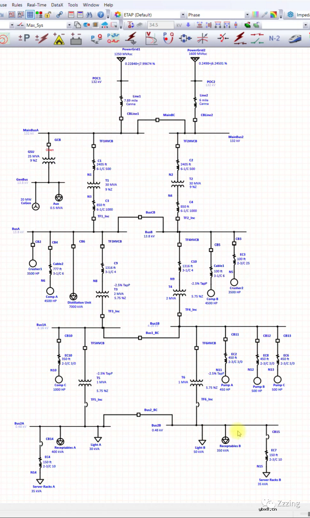 ETAP无功补偿（4）如何在ETAP中进行最佳电容器位置分析