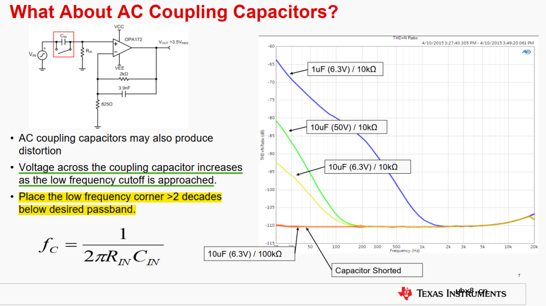 用隔直电容时候需要注意什么呢？