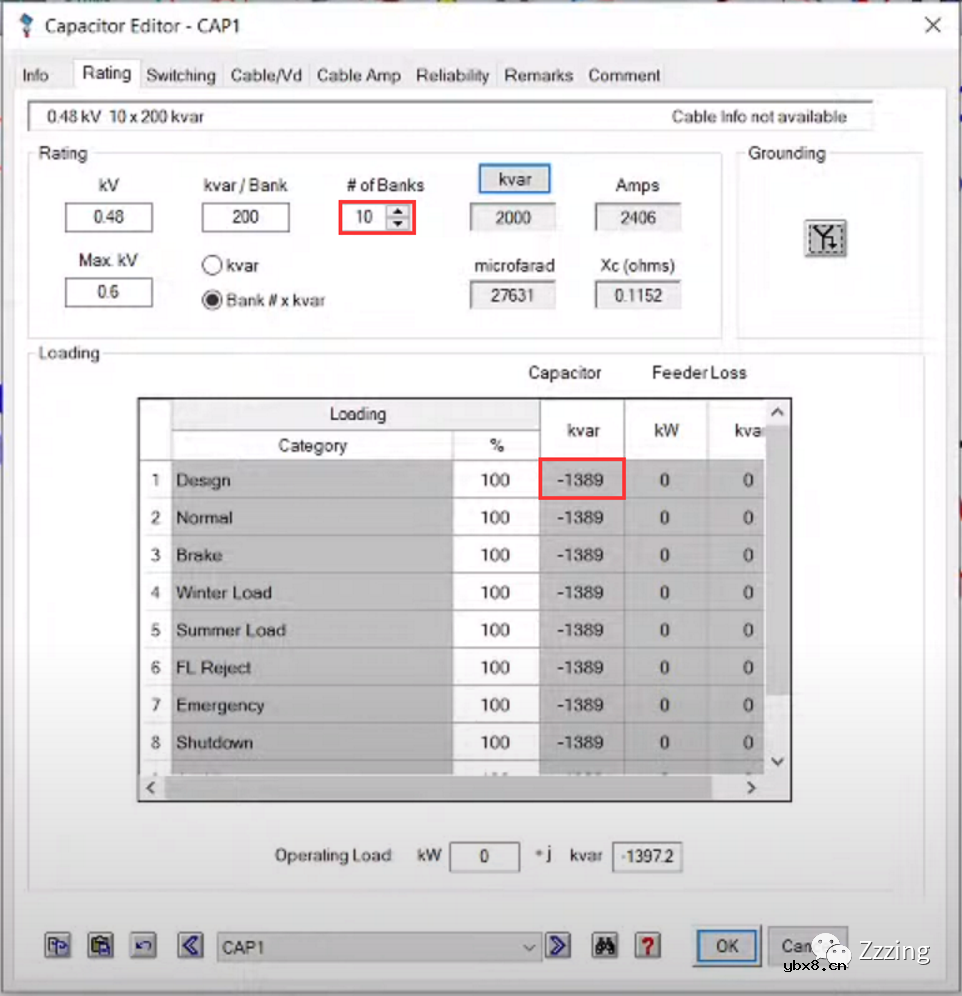 ETAP无功补偿（3）电容器切换的自动控制案例