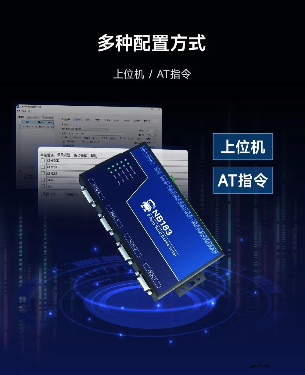 NB183——工业级8路串口服务器