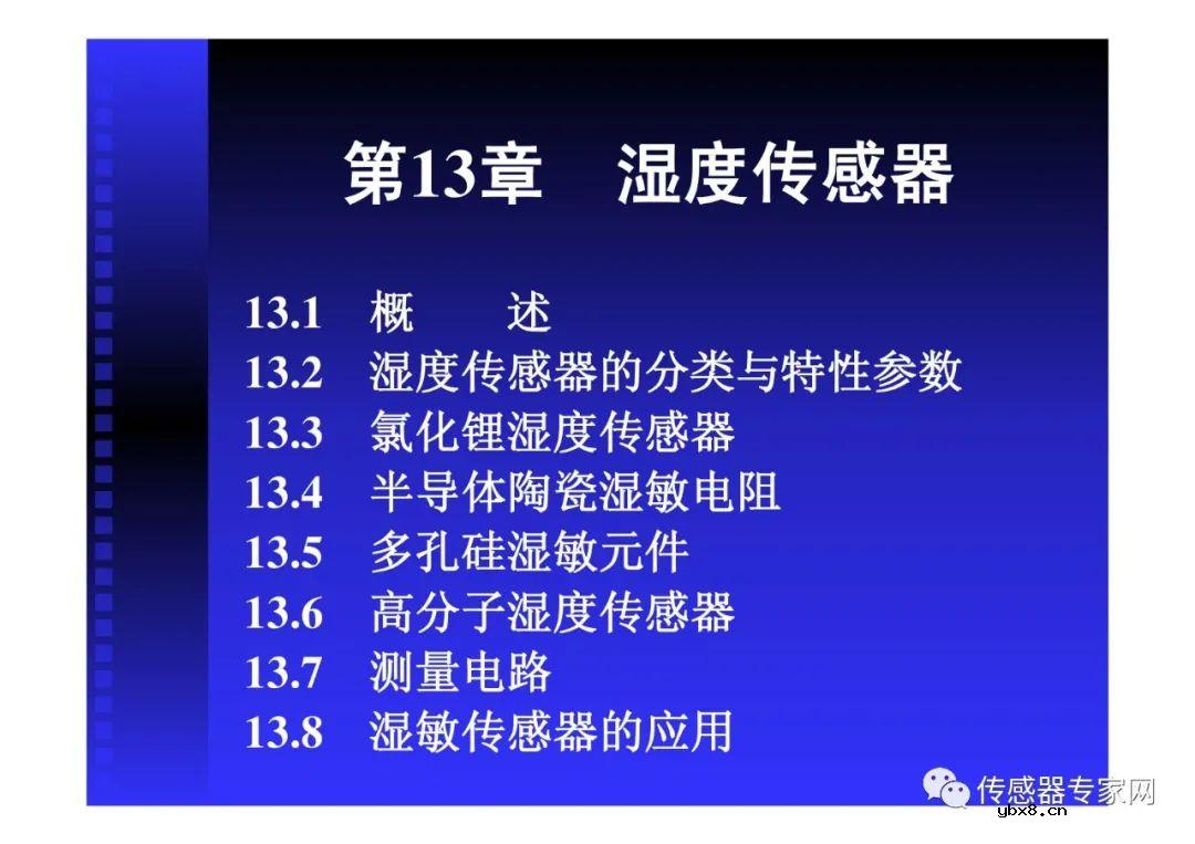 全面搞懂湿度传感器（湿度传感器原理选型分类和特性）