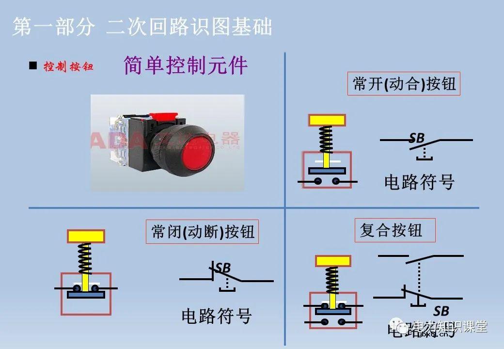 电气设备二次回路：隔离开关/断路器/变压器及控制回路