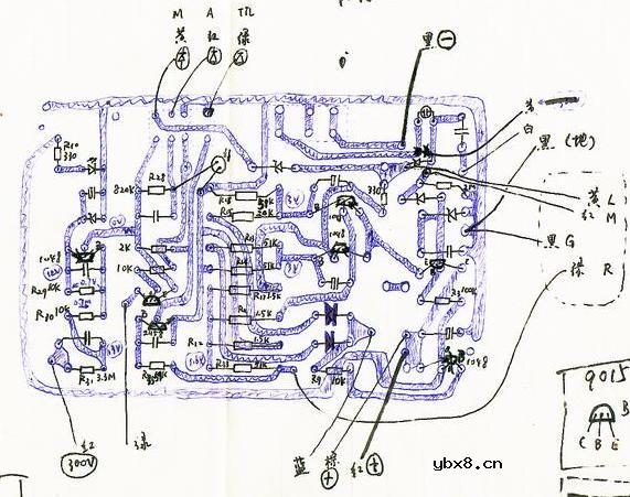 银燕闪光灯电路图 -BY-30AB3P for Minolt