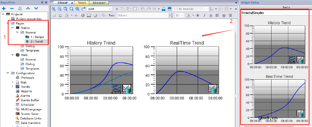 虹科物联网HMI/网关如何通过配置软件实现趋势功能