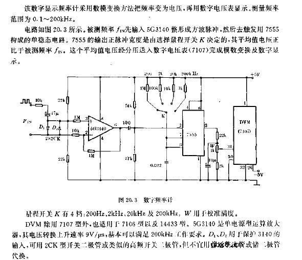 数字频率计电路图