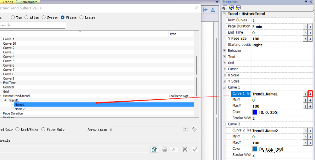 虹科物联网HMI/网关如何通过配置软件实现趋势功能