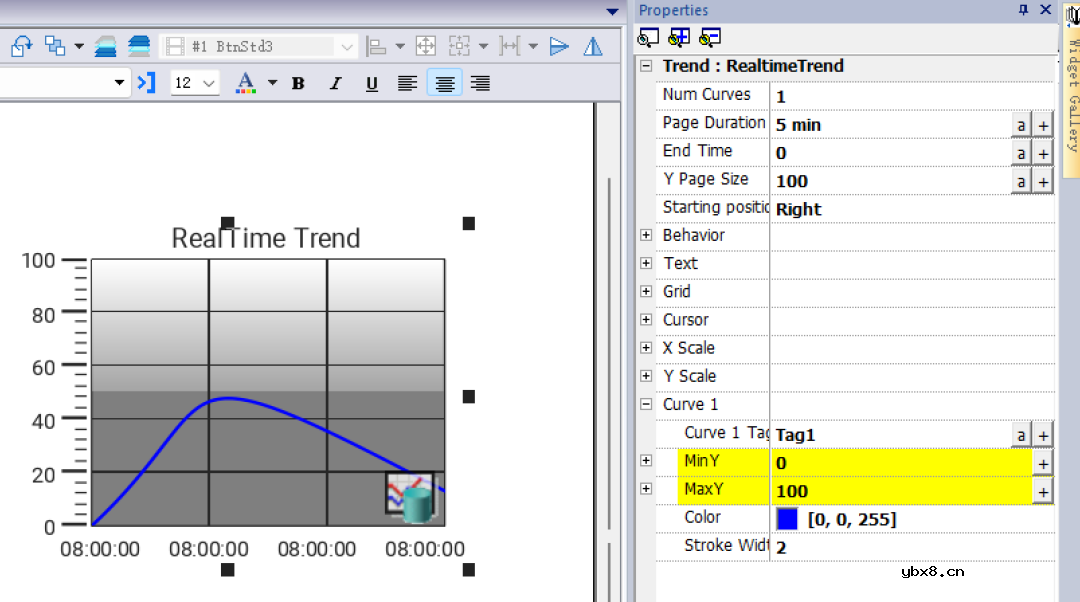 虹科物联网HMI/网关如何通过配置软件实现趋势功能