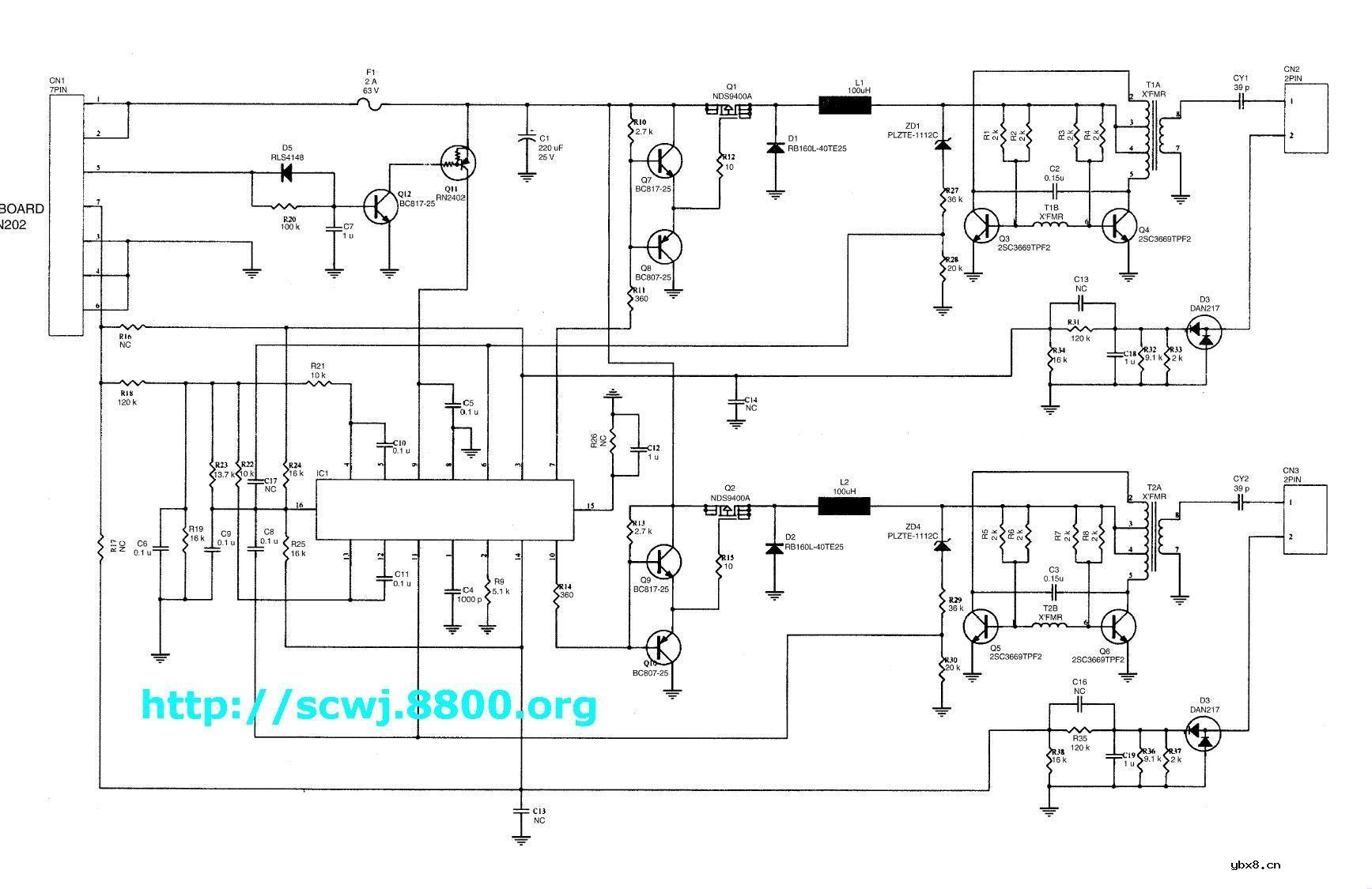 LCD液晶屏高压驱动供电电路图 (很多张)
