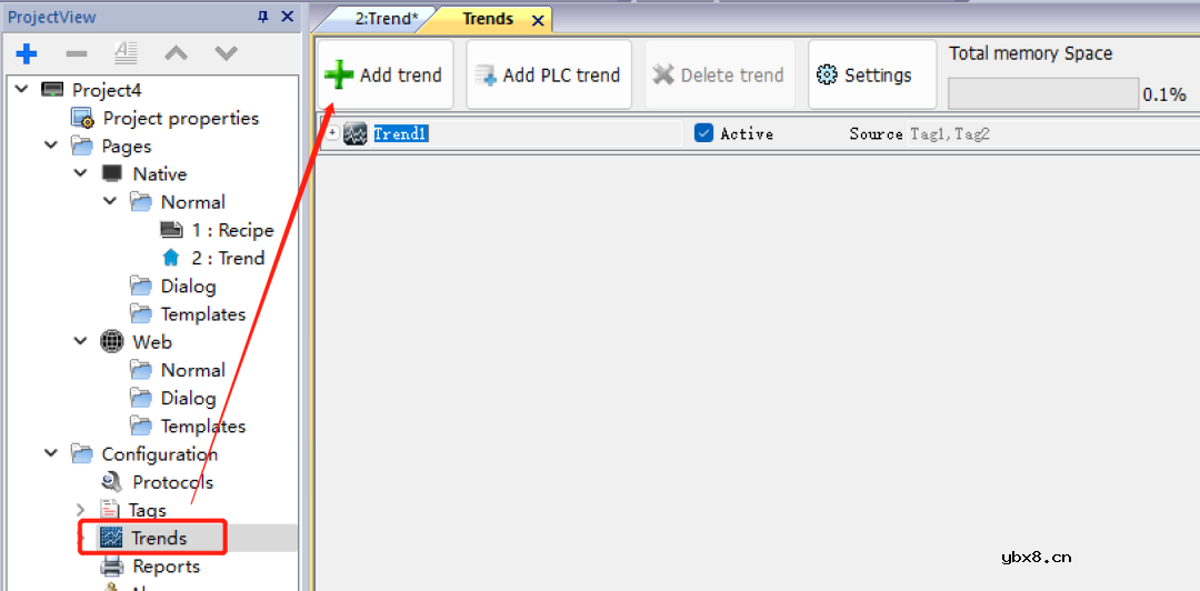 虹科物联网HMI/网关如何通过配置软件实现趋势功能