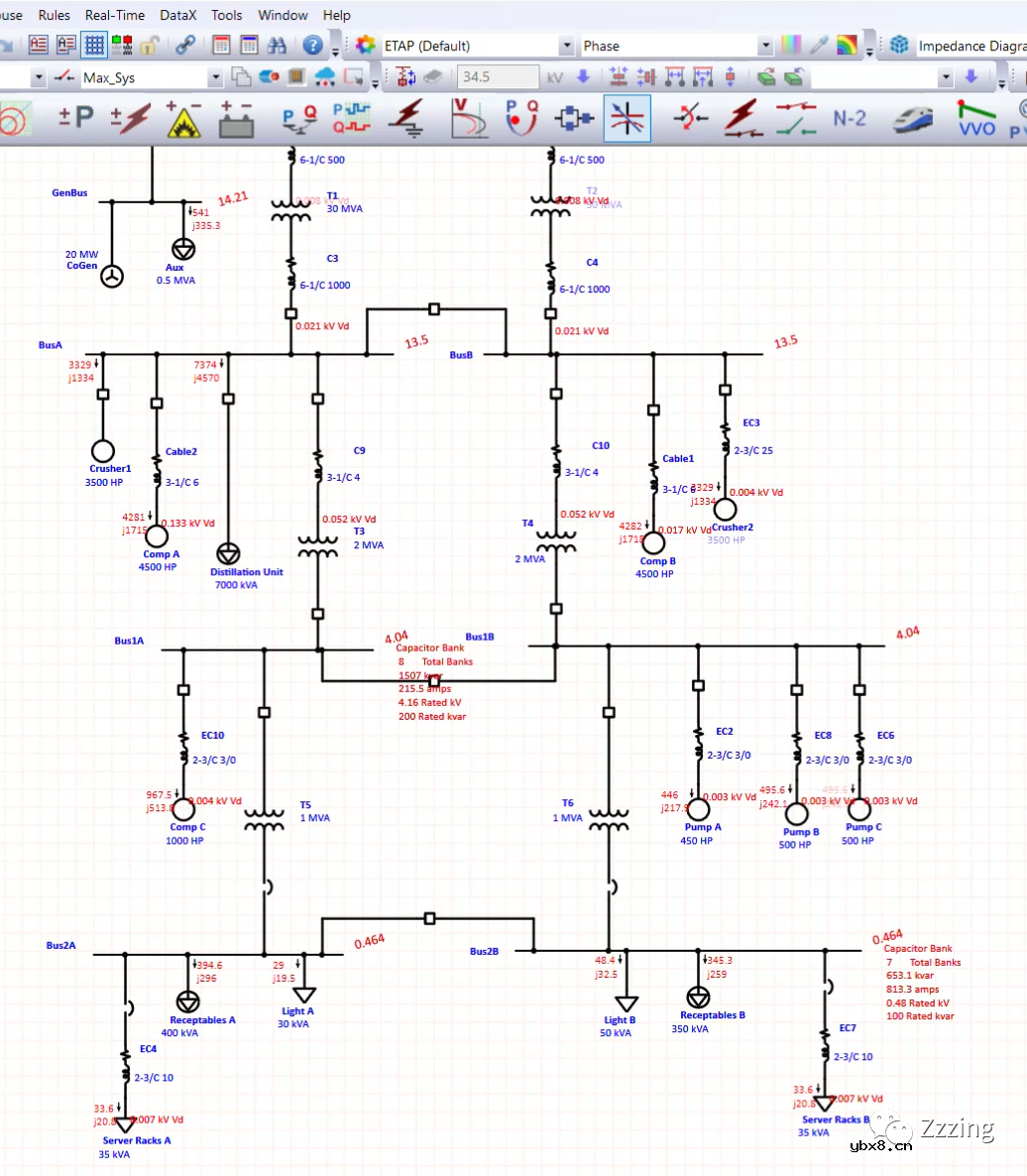 ETAP无功补偿（4）如何在ETAP中进行最佳电容器位置分析