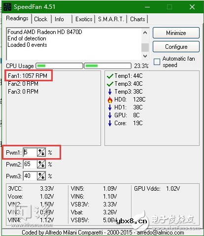 speedfan控制电脑风扇转速
