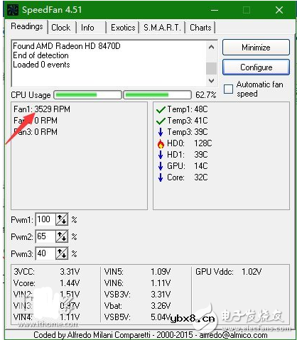 speedfan控制电脑风扇转速