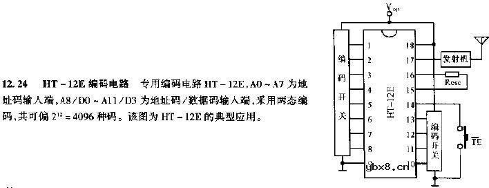 HT-12E编码电路