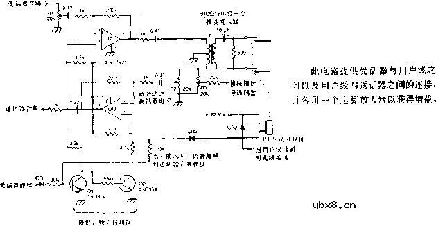 自动接线的用户线接口电路图