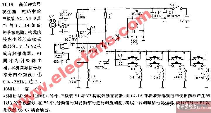 高低频信号发生器电路图