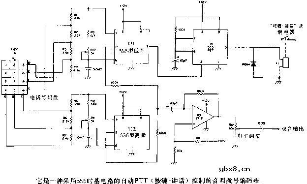 音调拨号盘编码器电路图