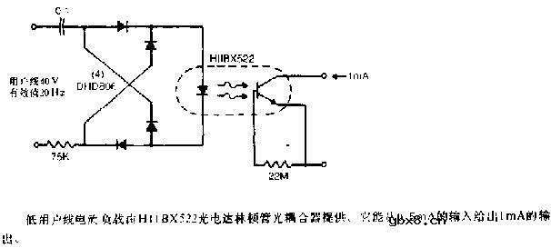 低用户线负载振铃检测器电路图