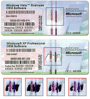 IBM 笔记本COA详细资料