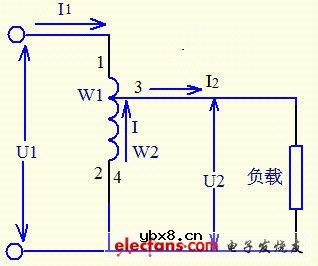 自耦变压器原理图