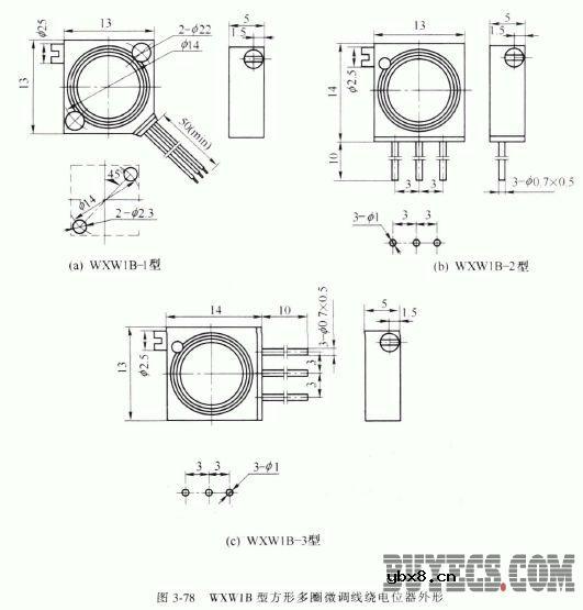 多圈微调线绕电位器