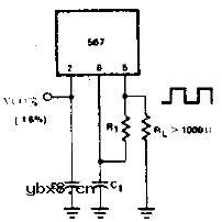 具有20ns转换时间的精密振荡器电路图