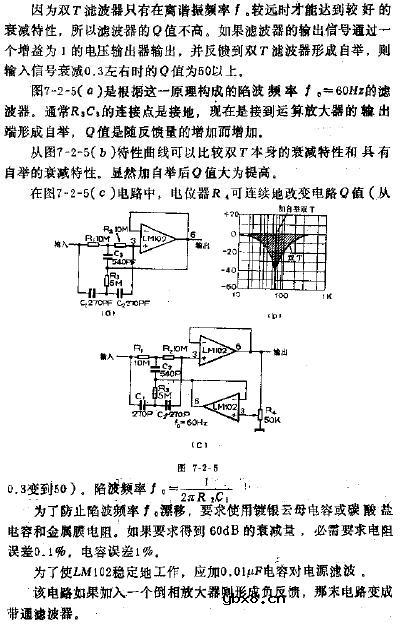 高Q值陷波滤波器