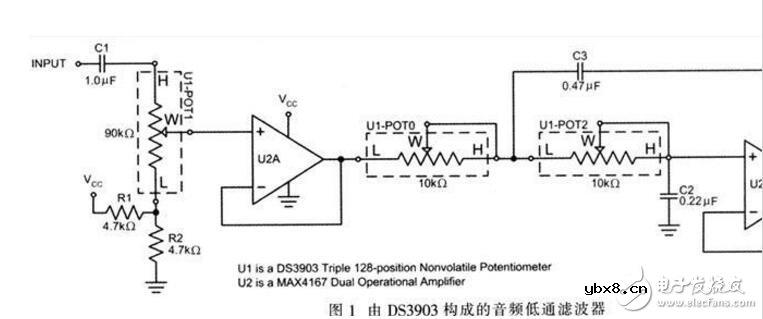 数字电位器应用实例_数字电位器四大应用电路
