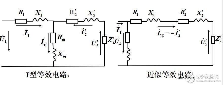 变压器的等效电路及相量图