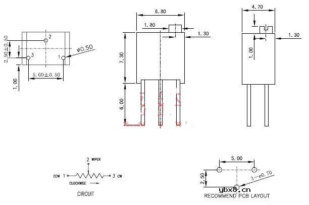 电位器3266和3296区别主要在哪里_3266/3296电位器参数