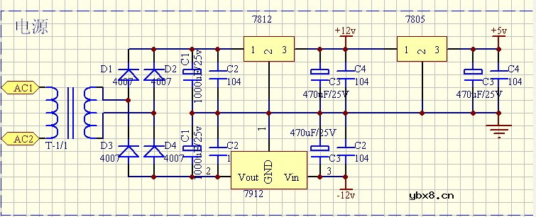 双12v变压器怎么接线